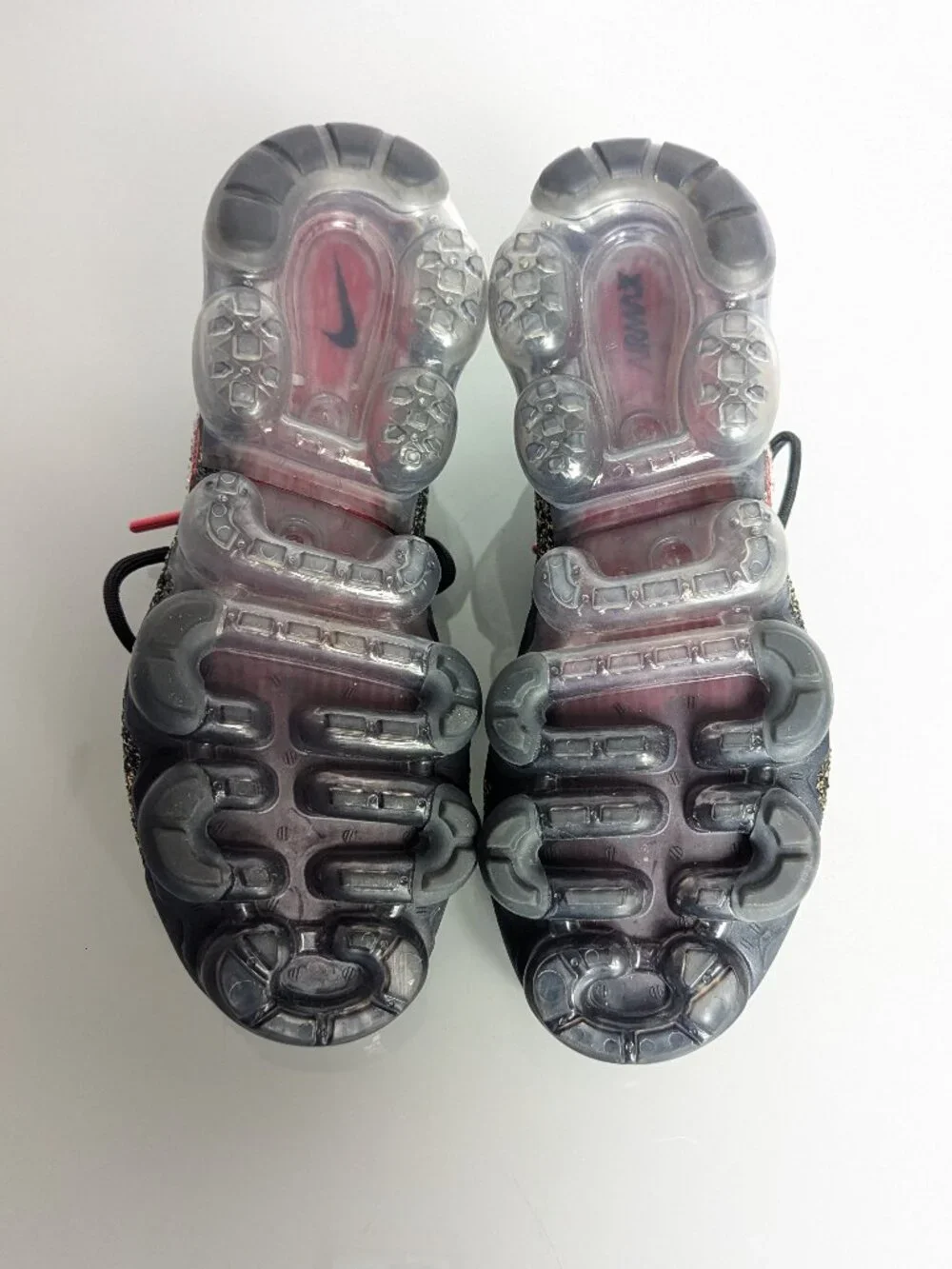 Nike Air VaporMax Flyknit 2 Black Cheetah Print Size 7.5 Custom Rhinestone Logo